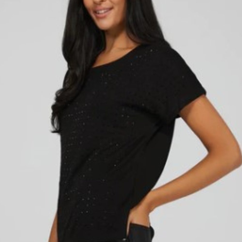 Sparkle Bundle Size 8 Studded Stiletto Pumps & Small Sequin Top NWT - Picture 7 of 9